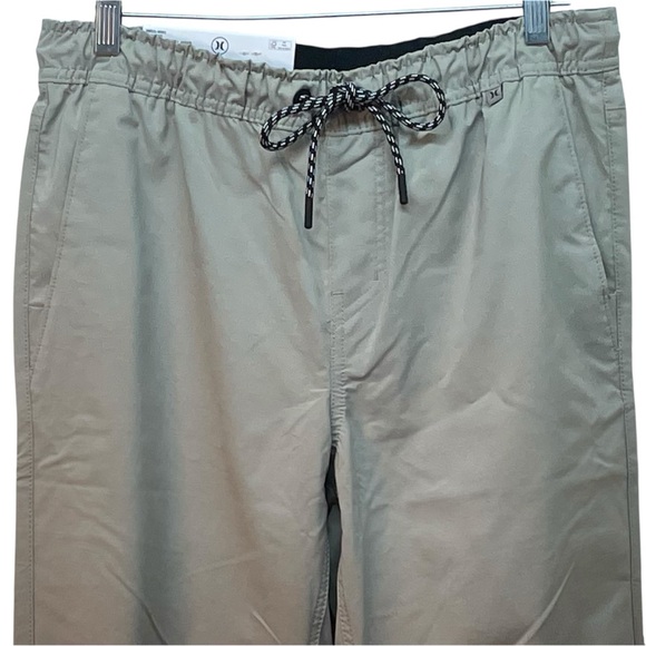 Hurley Men’s Pacer Stretch Twill Jogger Pants Light Grey Size Small NWT - Picture 4 of 16